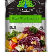 Peacock Black Rice Spagetti