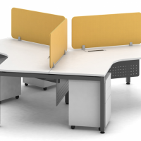 Flex Frameless-120° Workstations