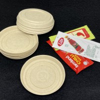 60ml NATURAL  SUGARCANE BASE SAUCE CONTAINER LID (1,000 PCS/ CARTON)